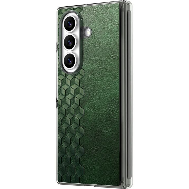 Защитный чехол Deexe Rhombus Case для Samsung Galaxy Fold 8 Ultra - Green (424082G) Защитный чехол Deexe Rhombus Case для Samsung Galaxy Fold 8 Ultra - Green: фото 3 из 12