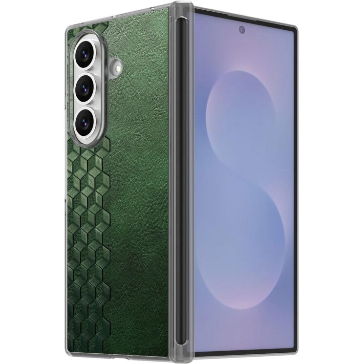 Защитный чехол Deexe Rhombus Case для Samsung Galaxy Fold 8 Ultra - Green (424082G) Защитный чехол Deexe Rhombus Case для Samsung Galaxy Fold 8 Ultra - Green: фото 5 из 12