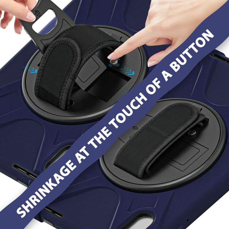 Захисний чохол Deexe Rotation Hybrid для Lenovo Tab M11 (TB330) / Tab K11 Gen 2 / Idea Tab (TB336) / Xiaoxin Pad 2024 - Navy Blue: фото 3 з 12