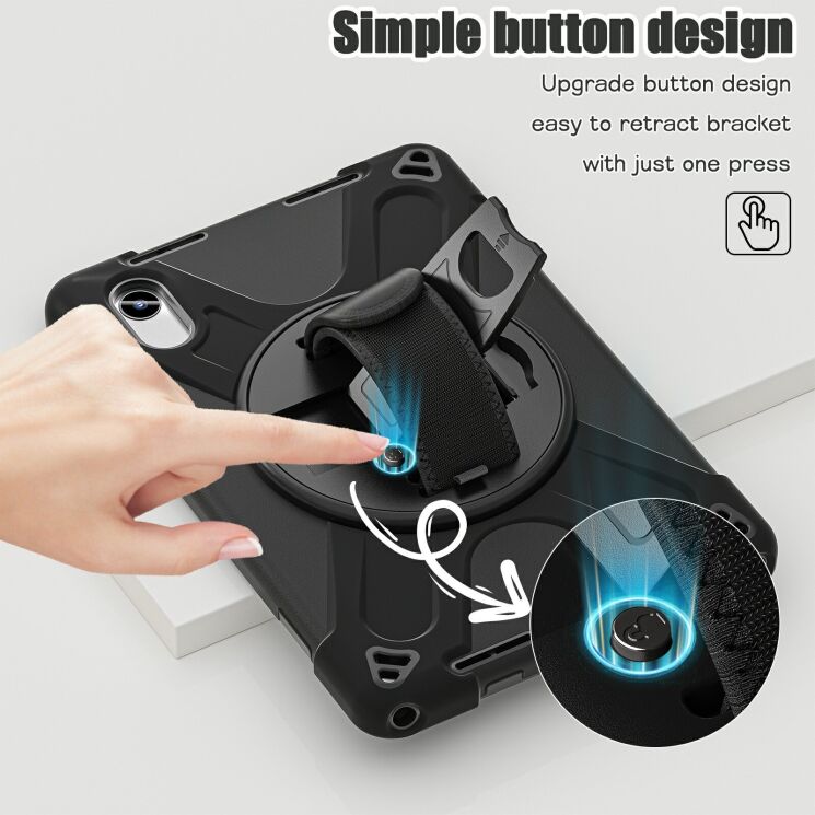 Захисний чохол Deexe Rotation Hybrid для Lenovo Tab M11 (TB330) / Tab K11 Gen 2 / Idea Tab (TB336) / Xiaoxin Pad 2024 - Navy Blue: фото 5 з 12