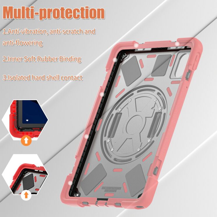 Захисний чохол Deexe Rotation Hybrid для Lenovo Tab M11 (TB330) / Tab K11 Gen 2 / Idea Tab (TB336) / Xiaoxin Pad 2024 - Navy Blue: фото 7 з 12