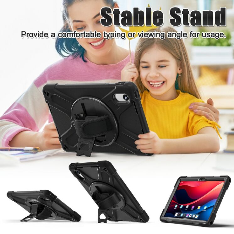 Захисний чохол Deexe Rotation Hybrid для Lenovo Tab M11 (TB330) / Tab K11 Gen 2 / Idea Tab (TB336) / Xiaoxin Pad 2024 - Navy Blue: фото 4 з 12