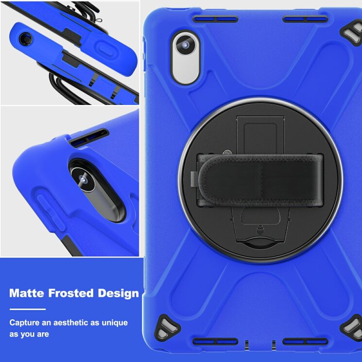 Захисний чохол Deexe Rotation Hybrid для Lenovo Tab M11 (TB330) / Tab K11 Gen 2 / Idea Tab (TB336) / Xiaoxin Pad 2024 - Navy Blue: фото 9 з 12