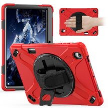 Защитный чехол Deexe Rotation Hybrid для Samsung Galaxy Tab S12 Plus - Red: фото 1 из 10
