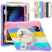 Захисний чохол Deexe Rotation Hybrid для Xiaomi Pad 7 / 7 Pro - Colorful Pink: фото 1 з 15