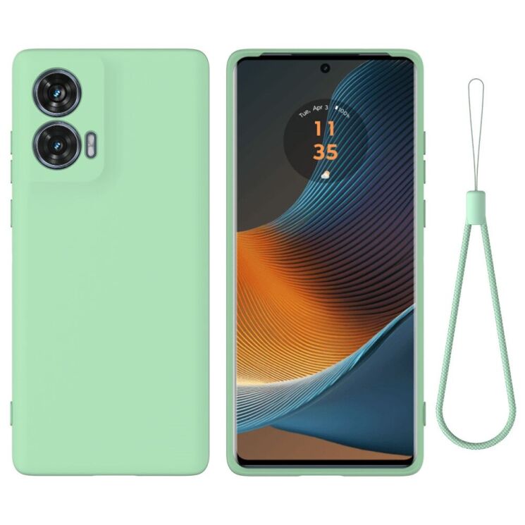 Защитный чехол Deexe Silicone Case для Motorola Edge 50 Fusion - Green: фото 1 из 8