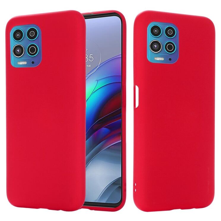 Силіконовий (TPU) чохол Deexe Silicone Case для Motorola Moto G100 - Red: фото 1 з 7