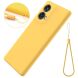 Захисний чохол Deexe Silicone Case для Motorola Moto G85 - Yellow (357014Y). Фото 6 з 7