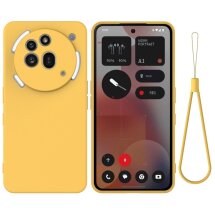 Защитный чехол Deexe Silicone Case для Nothing Phone (3a) Pro - Yellow: фото 1 из 9
