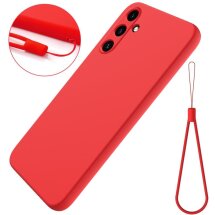 Защитный чехол Deexe Silicone Case для Samsung Galaxy M35 (M356) - Red: фото 1 из 7