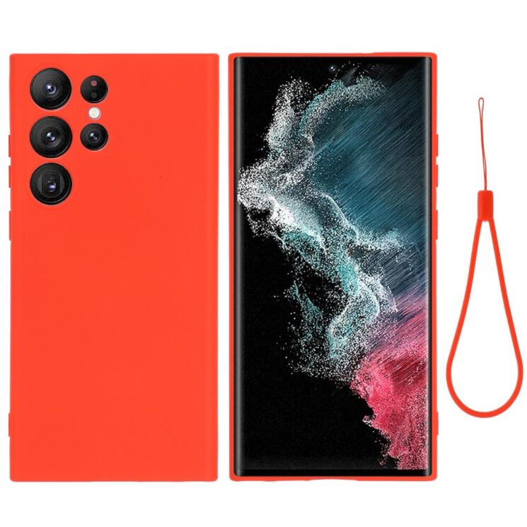 Защитный чехол Deexe Silicone Case для Samsung Galaxy S23 Ultra - Red: фото 2 из 7