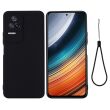 Защитный чехол Deexe Silicone Case для Xiaomi Poco F4 / Redmi K40S - Black (299315B)