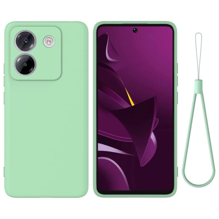 Защитный чехол Deexe Silicone Case для Xiaomi Poco M7 Pro - Green: фото 1 из 8