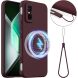 Защитный чехол Deexe Silicone Case with MagSafe для Infinix GT 30 Pro - Wine Red (386005WR). Фото 1 из 9