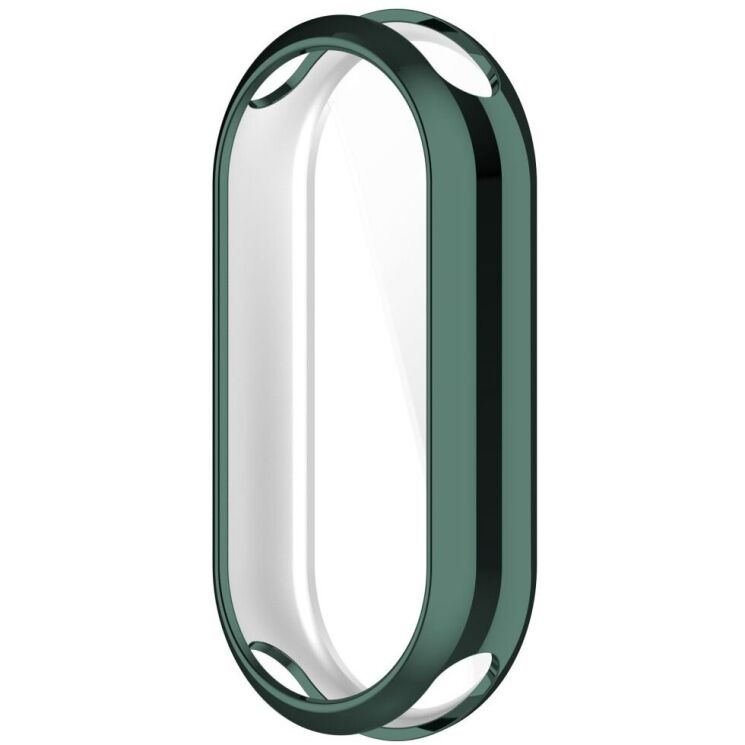 Защитный чехол Deexe Silicone Frame для Xiaomi Mi Smart Band 8 / 9 - Green: фото 5 из 8