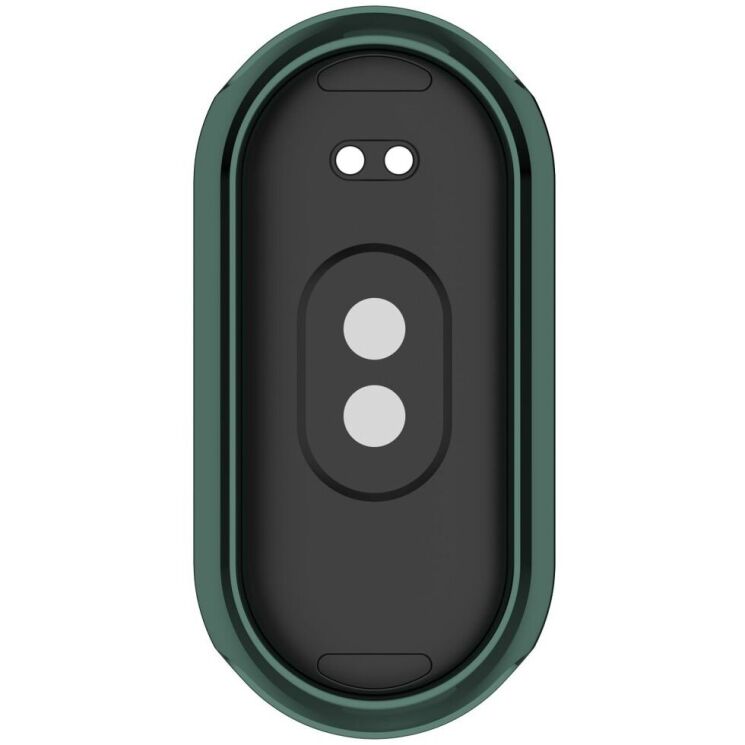 Защитный чехол Deexe Silicone Frame для Xiaomi Mi Smart Band 8 / 9 - Green: фото 7 из 8