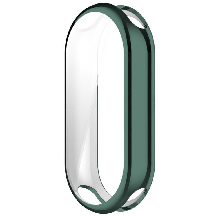Защитный чехол Deexe Silicone Frame для Xiaomi Mi Smart Band 8 / 9 - Green: фото 4 из 8