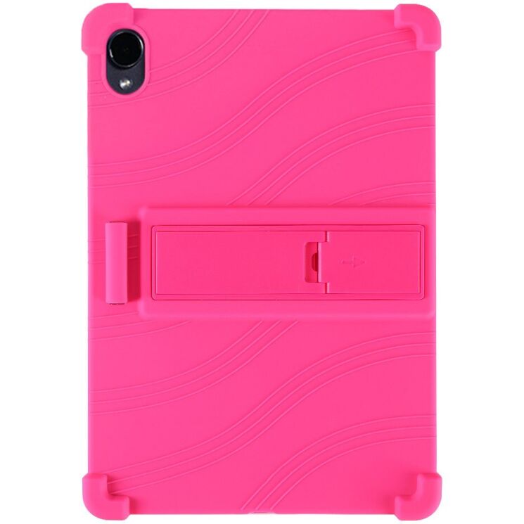 Защитный чехол Deexe Silicone Kickstand для Samsung Galaxy Tab S12 Plus - Rose: фото 3 из 7