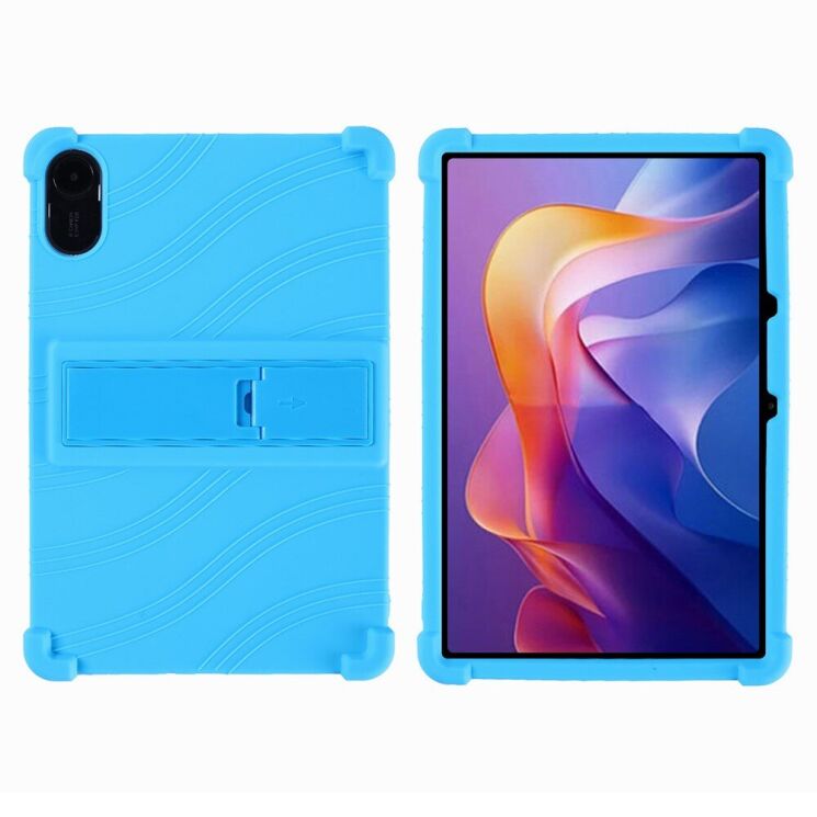 Захисний чохол Deexe Silicone Kickstand для Xiaomi Redmi Pad 2 - Baby Blue: фото 1 з 5