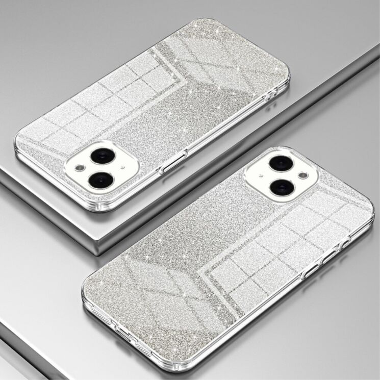 Защитный чехол Deexe Sparkles Cover для Apple iPhone 15 - Transparent: фото 2 из 7