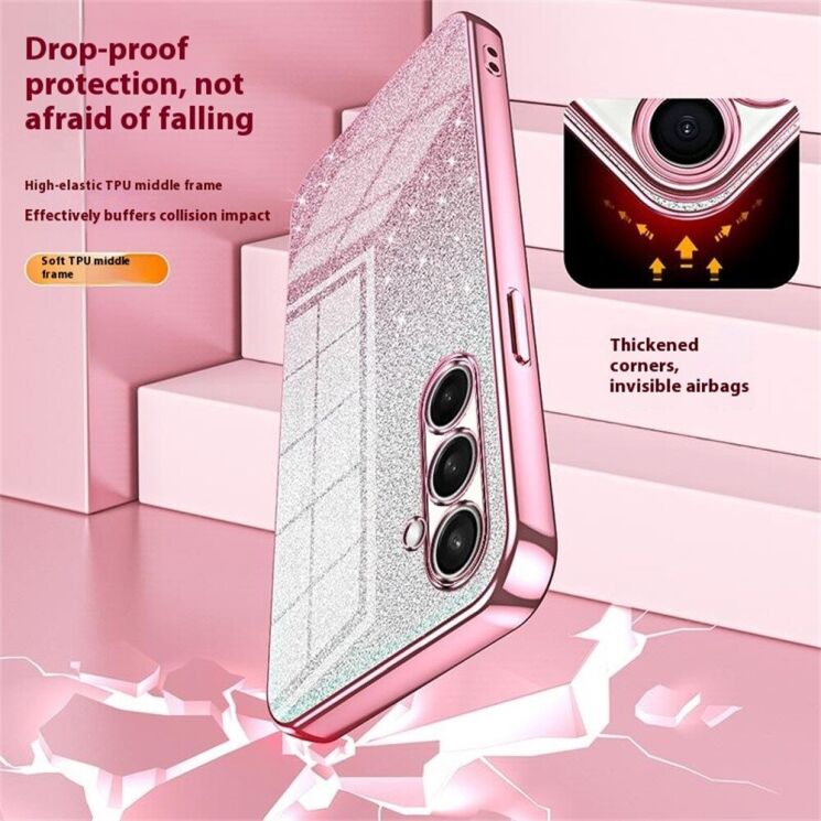 Защитный чехол Deexe Sparkles Cover для Samsung Galaxy A27 (A276) - Pink (408604P) Защитный чехол Deexe Sparkles Cover для Samsung Galaxy A27 (A276) - Pink: фото 6 из 7