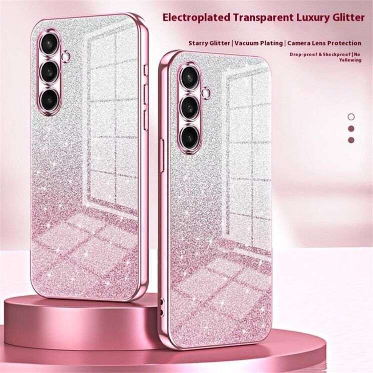 Защитный чехол Deexe Sparkles Cover для Samsung Galaxy A27 (A276) - Pink (408604P) Защитный чехол Deexe Sparkles Cover для Samsung Galaxy A27 (A276) - Pink: фото 3 из 7