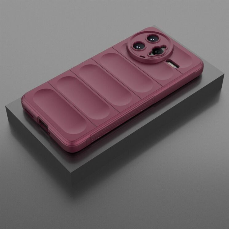 Защитный чехол Deexe Terra Case для Xiaomi Poco F7 Ultra - Wine Red: фото 4 из 11