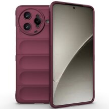Защитный чехол Deexe Terra Case для Xiaomi Poco F7 Ultra - Wine Red: фото 1 из 11