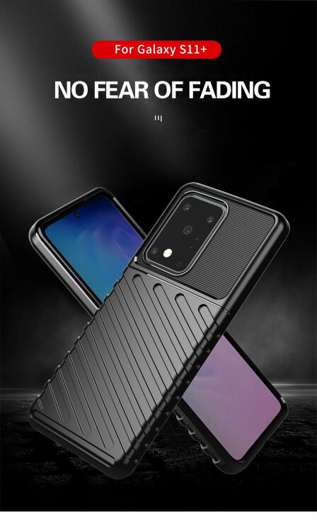 Захисний чохол Deexe Thunder Series для Samsung Galaxy S20 Ultra (G988) - Black: фото 4 з 14
