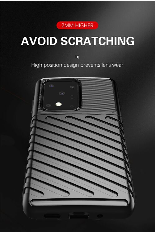 Захисний чохол Deexe Thunder Series для Samsung Galaxy S20 Ultra (G988) - Black: фото 9 з 14