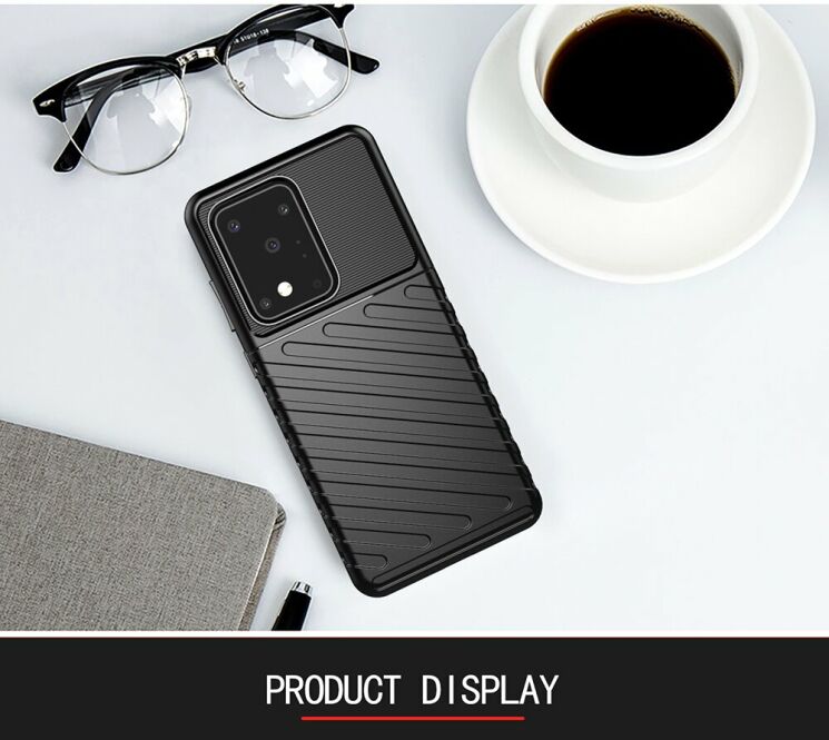Захисний чохол Deexe Thunder Series для Samsung Galaxy S20 Ultra (G988) - Black: фото 14 з 14