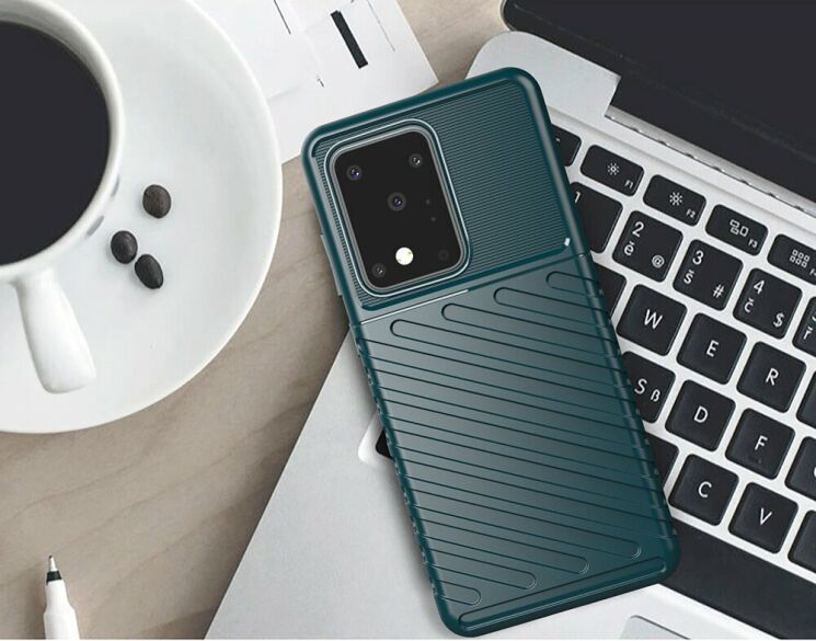 Захисний чохол Deexe Thunder Series для Samsung Galaxy S20 Ultra (G988) - Black: фото 8 з 14