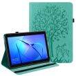 Защитный чехол Deexe Tree Print для Realme Pad 10.4 - Green (317501G)