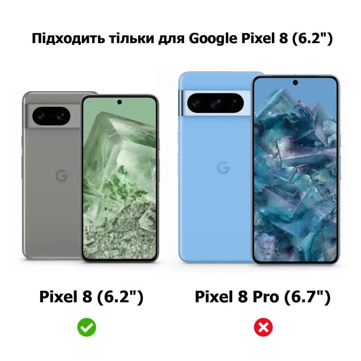 Защитный чехол Durable Protection Case для Google Pixel 8 - Charcoal: фото 5 из 8