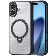 Захисний чохол DUX DUCIS Aimo Mag Series with Folding Stand для Apple iPhone 17 - Black: фото 1 з 9