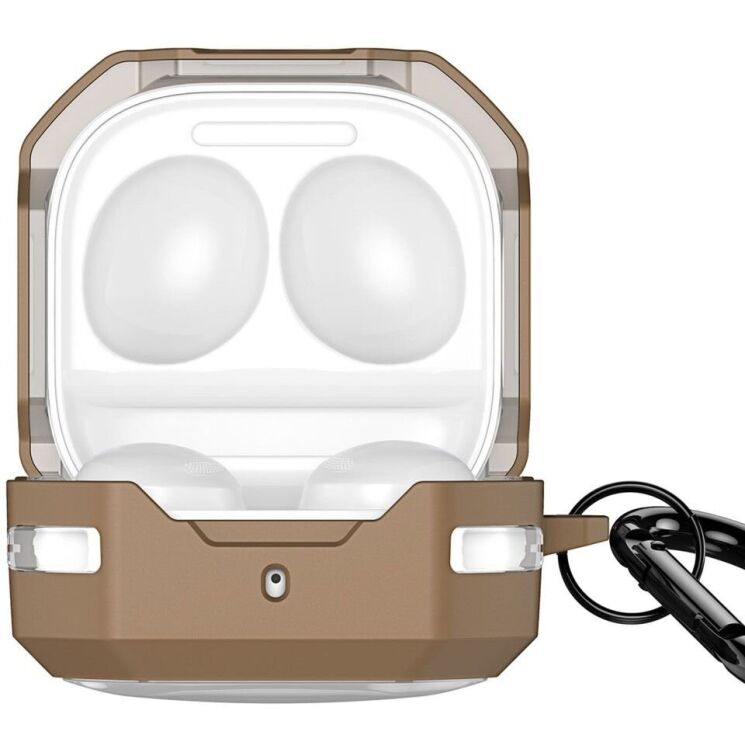 Захисний чохол DUX DUCIS SECC Series для Samsung Galaxy Buds Live / Buds Pro / Buds 2 / Buds 2 Pro / Buds FE - Khaki: фото 1 з 15