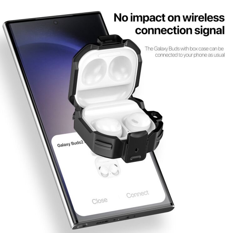 Защитный чехол DUX DUCIS SECF Series для Samsung Galaxy Buds Live / Buds Pro / Buds 2 / Buds 2 Pro / Buds FE - Yellow: фото 6 из 11