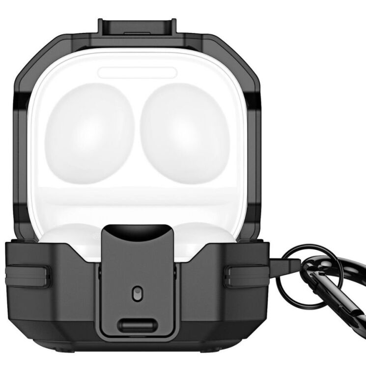 Захисний чохол DUX DUCIS SECF Series для Samsung Galaxy Buds Live / Buds Pro / Buds 2 / Buds 2 Pro / Buds FE - Black: фото 2 з 11
