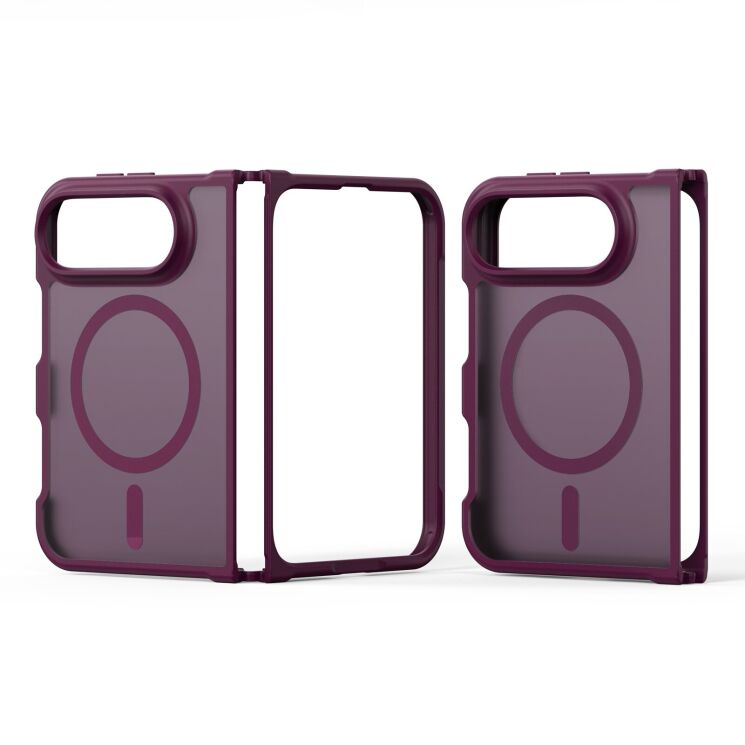 Захисний чохол DUX DUCIS Yind Series MagSafe (FF) для iPhone Duo - Dark Cherry: фото 3 з 10