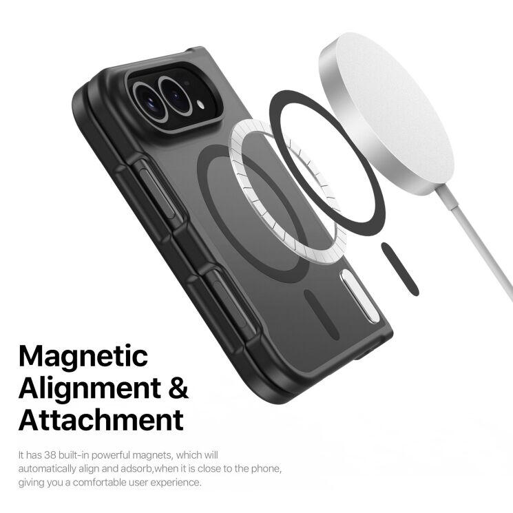 Захисний чохол DUX DUCIS Yind Series MagSafe (FF) для iPhone Duo - Dark Blue: фото 9 з 10