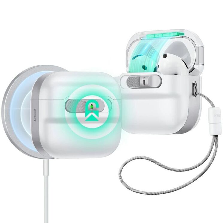 Защитный чехол ESR Pulse HaloLock MagSafe для Apple AirPods 4 (4894240217726) - White: фото 1 из 9
