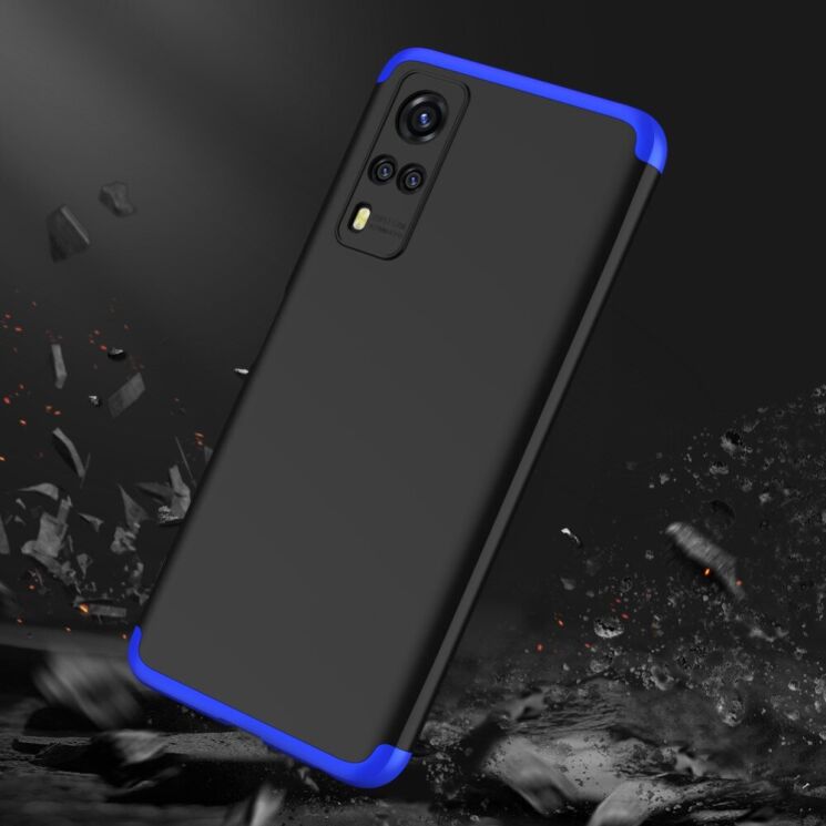 Защитный чехол GKK Double Dip Case для VIVO Y31 / Y53s - Black / Blue: фото 5 из 13