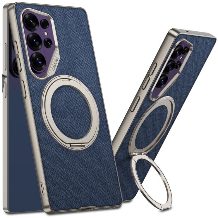 Защитный чехол GKK Fabric Magnetic для Samsung Galaxy S26 Ultra - Blue: фото 1 из 7