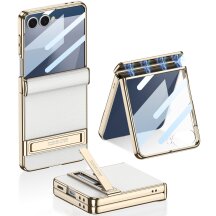 Захисний чохол GKK Hinge Stand для Samsung Galaxy Flip 7 - White: фото 1 з 9