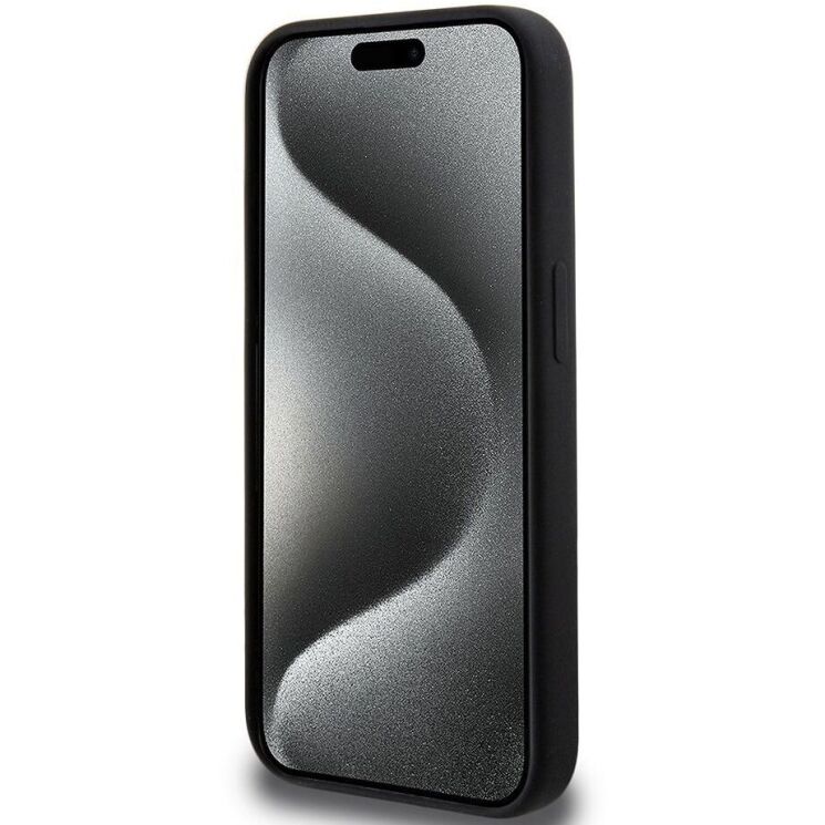 Защитный чехол Hello Kitty Liquid Silicone для Apple iPhone 15 Pro - Black: фото 5 из 8