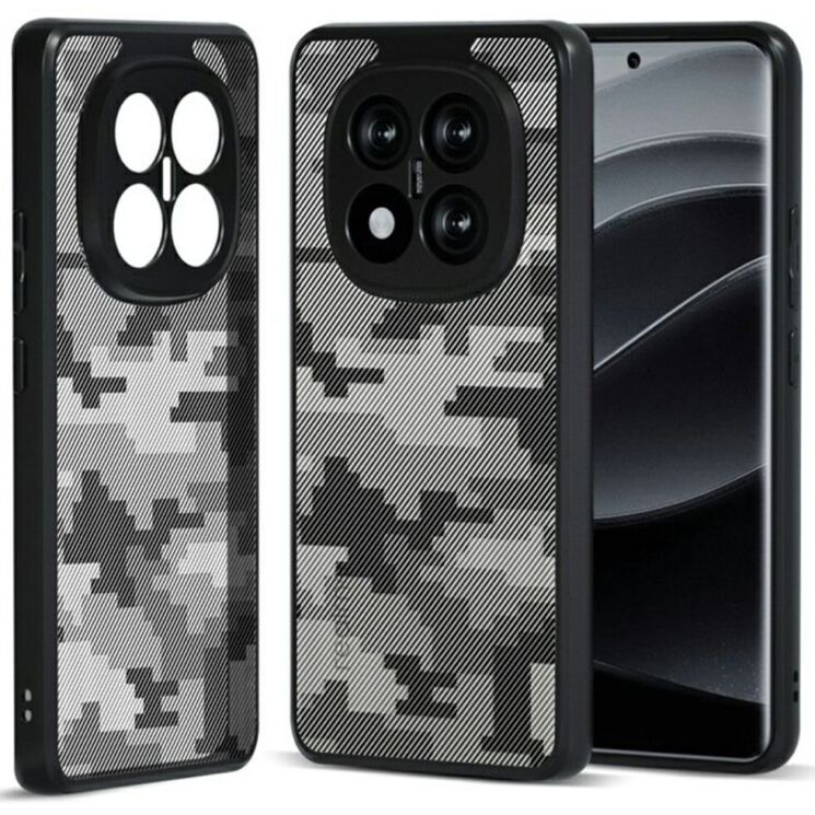 Защитный чехол IBMRS Military для Xiaomi Redmi Note 14 Pro - Grid Camouflage: фото 1 из 8