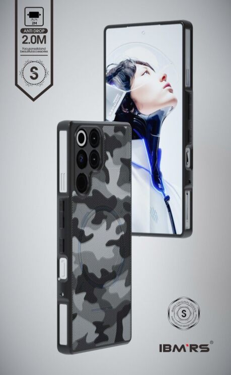 Защитный чехол IBMRS Military для ZTE Nubia Red Magic 11 Pro - Matte Black: фото 2 из 7
