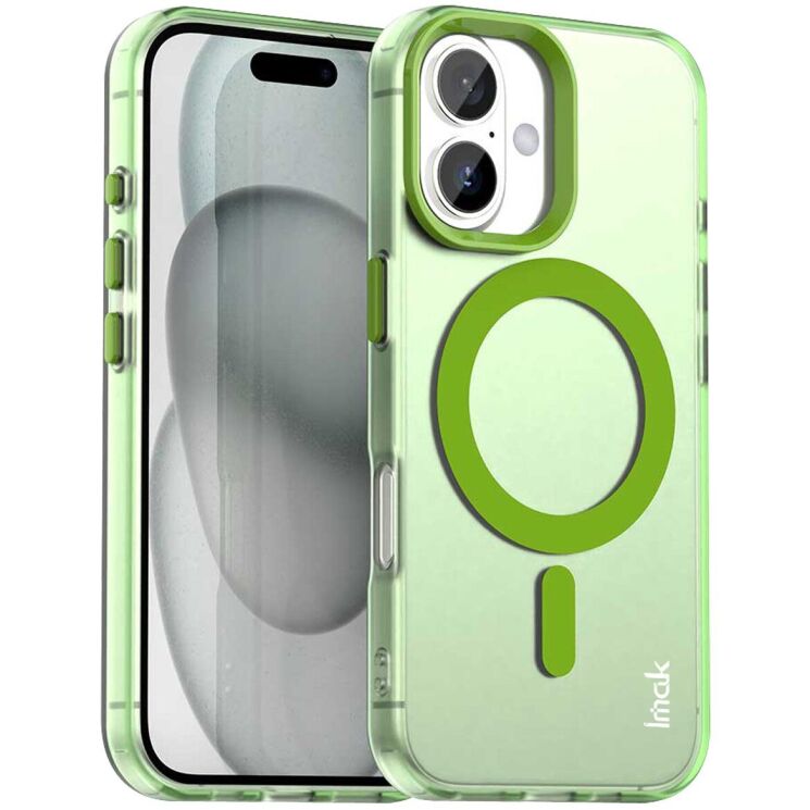 Захисний чохол IMAK Candy Series Magnetic для Apple iPhone 16 - Green: фото 1 з 8