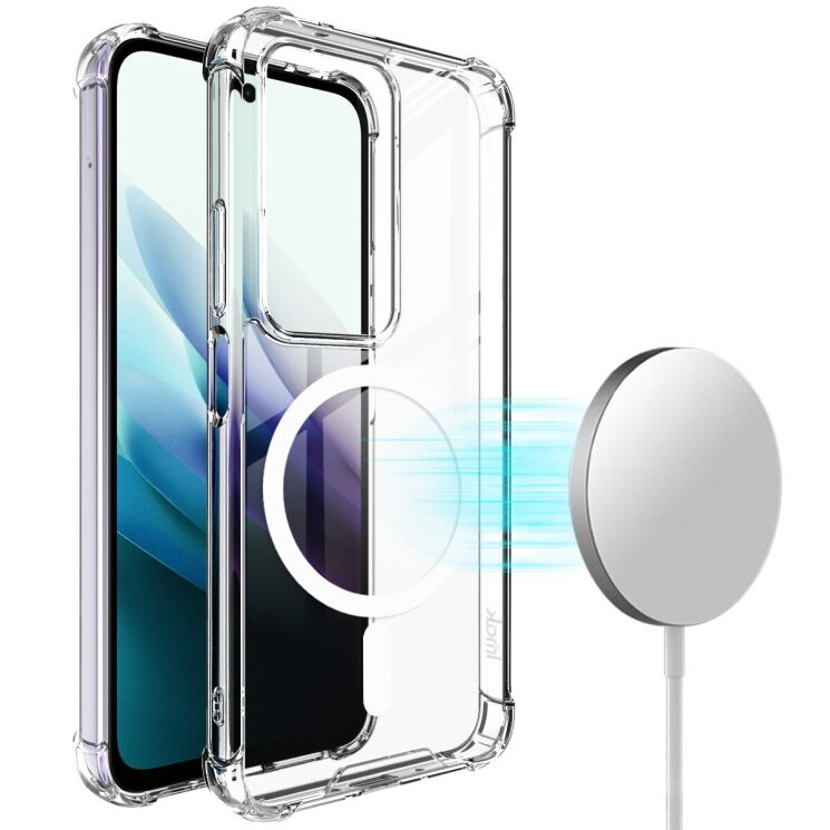 Защитный чехол IMAK Space Shield MagSafe для Xiaomi Redmi 15 - Transparent: фото 3 из 10