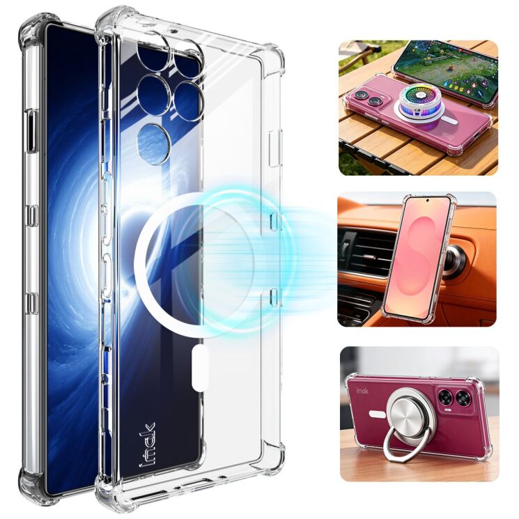 Захисний чохол IMAK Space Shield MagSafe для ZTE Nubia Red Magic 11 Pro - Transparent: фото 3 з 11